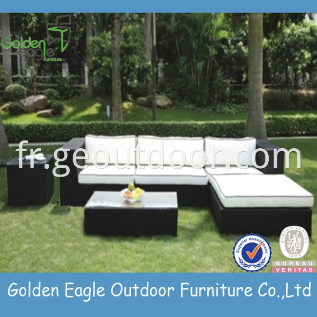 PE rattan outdoor sofa furniture aluminium